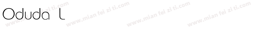 Oduda Light字体转换